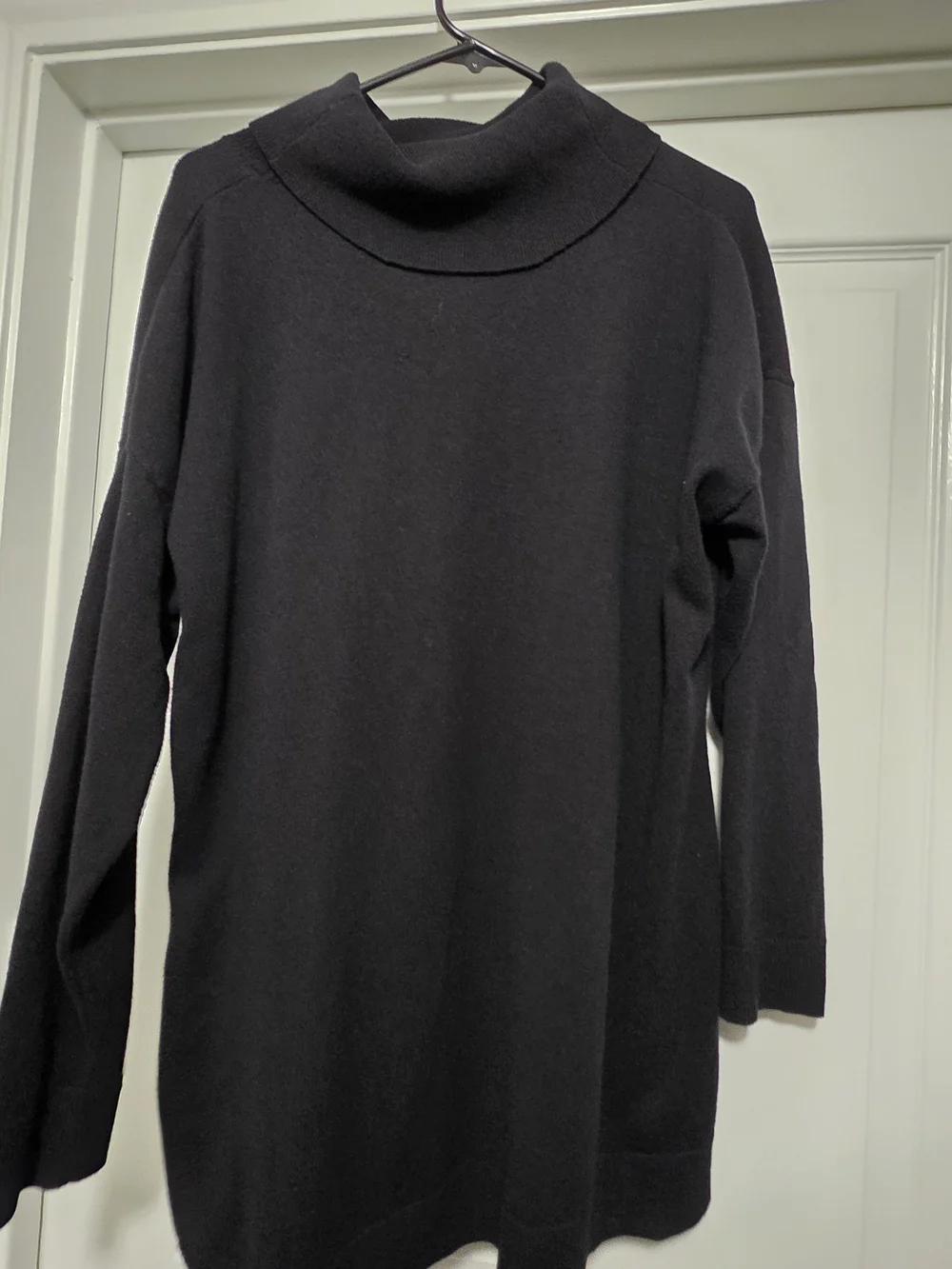 Lane Bryant Black Stud-Accent Cowl Turtleneck Sweater